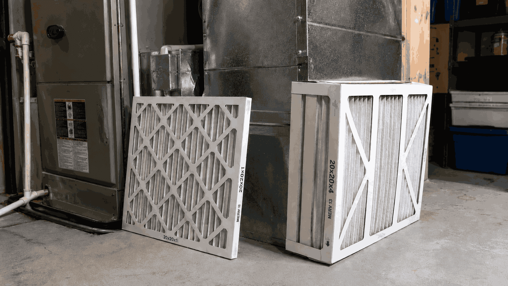 Comparison of one-inch and deep media HVAC filters at different MERV ratings for a Greater Boston home system